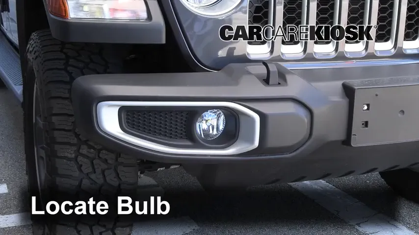 2020 Jeep Gladiator Overland 3.6L V6 Lights Fog Light (replace bulb)